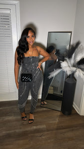 Kriss Kross Jumpsuit - Acid Black