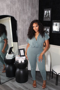 For Keeps Jumpsuit (Dusty Hunter)